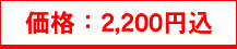 価格：2,200円込