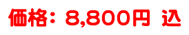 価格： 8,800円　込